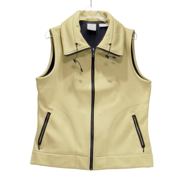 EP PRO Womens Performance Golf Vest Full Zip Front Zipped pockets Khaki Size M/M - Picture 7 of 7